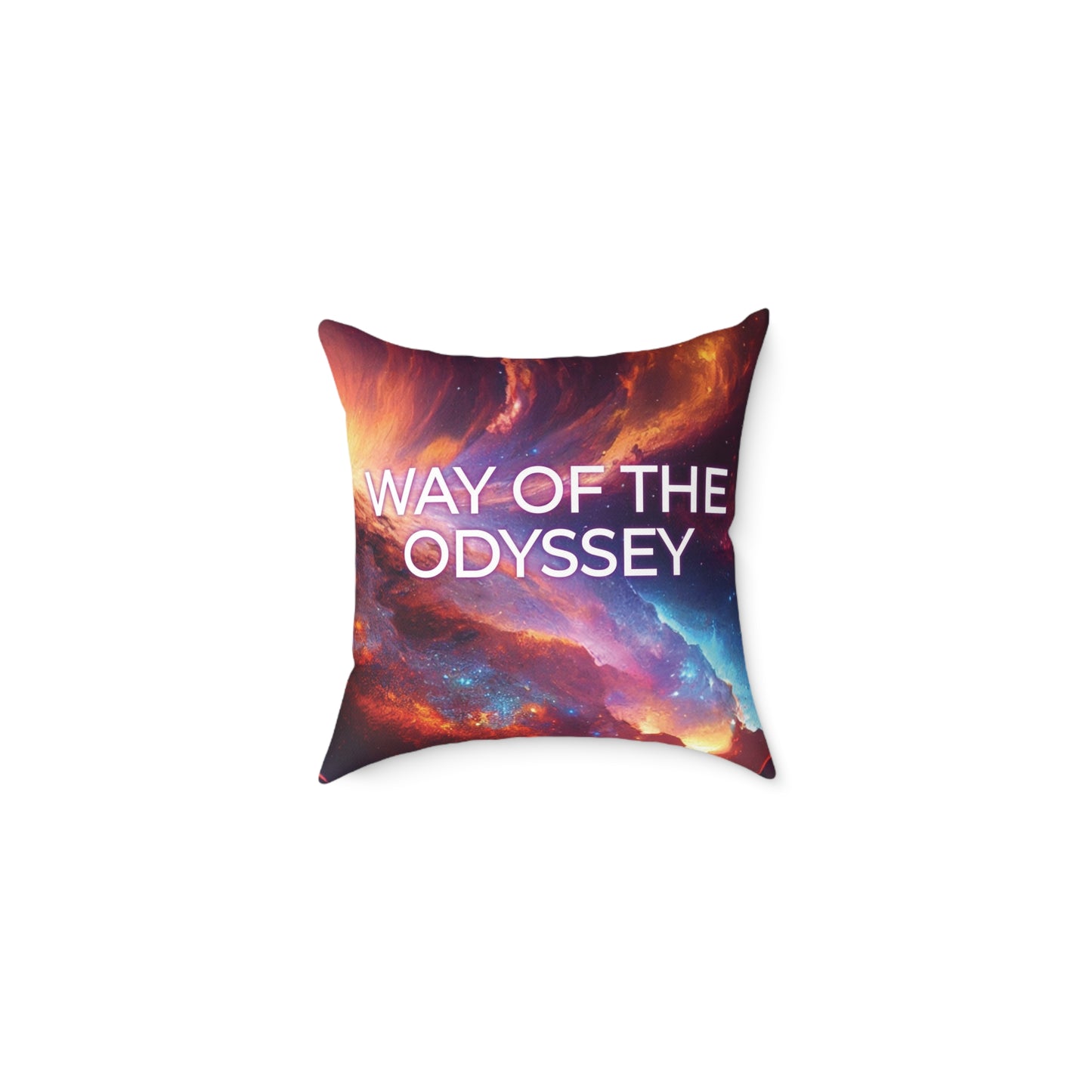 Way Of The Odyssey Sci-Fi Square Poly Canvas Pillow