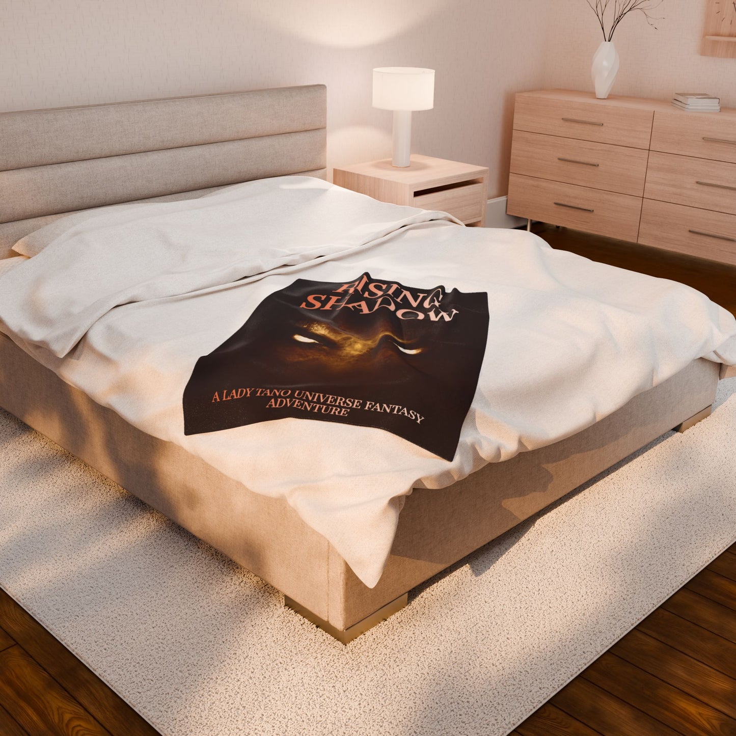 Rising Shadow Epic Fantasy Velveteen Plush Blanket
