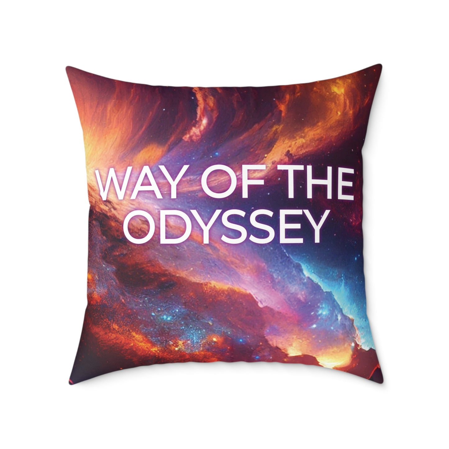 Way Of The Odyssey Sci-Fi Square Poly Canvas Pillow